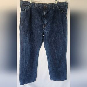 Dickies Straight Leg Classic Blue Dark Wash Jeans Mens Size 48x32